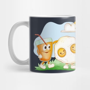 Funny Omelet And Juice Mug